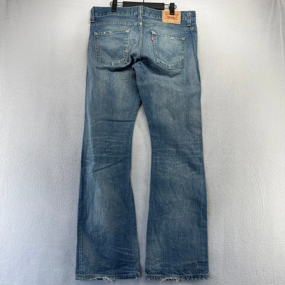 Vintage Levis Jeans men's 33x34 Fits 36x34 Blue baggy 512 Bootcut Faded y2k Dark